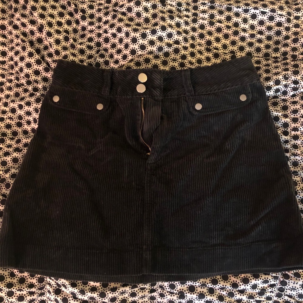 A&F Black Corduroy Skirt
